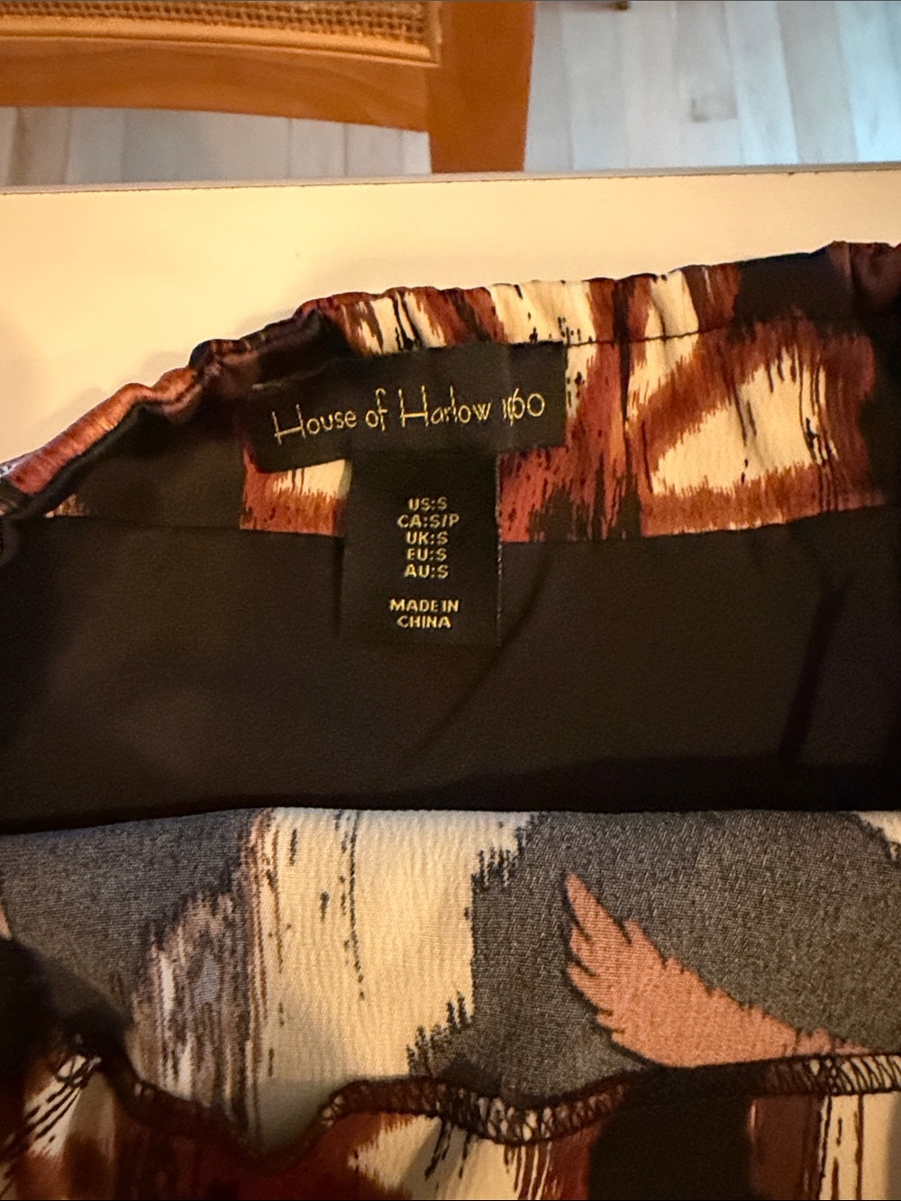 House of Harlow 1960 Wrap skirt with beaded trim - Picture 5 of 8